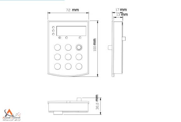 شکل ظاهری و ابعاد صفحه کلید