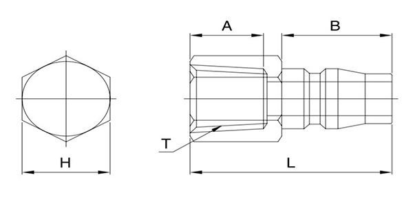 مشخصات فنی کوپلینگ پنوماتیک سایز ۱۰ سی دی سی (CDC)