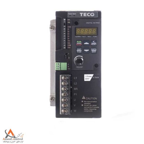 اینورتر 0/75 کیلووات تکفاز تکو سری S310 مدل S310-201-H1BCD