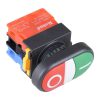 شستی دوبل چراغ دار 24 ولت کوینو KOINO NS22-DM-L3C1A1B
