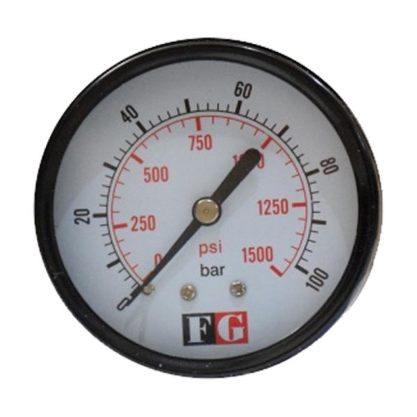 گیج فشار پنوماتیک 4 بار خشک تابلویی 6 سانت اف جی (FG)