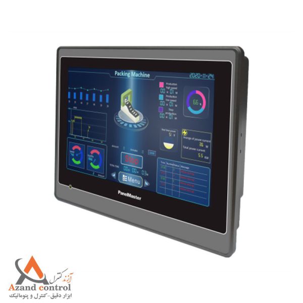 نمای جانبی اچ ام ای (HMI) پنل مستر مدل PMT070-WST1B-F1R1